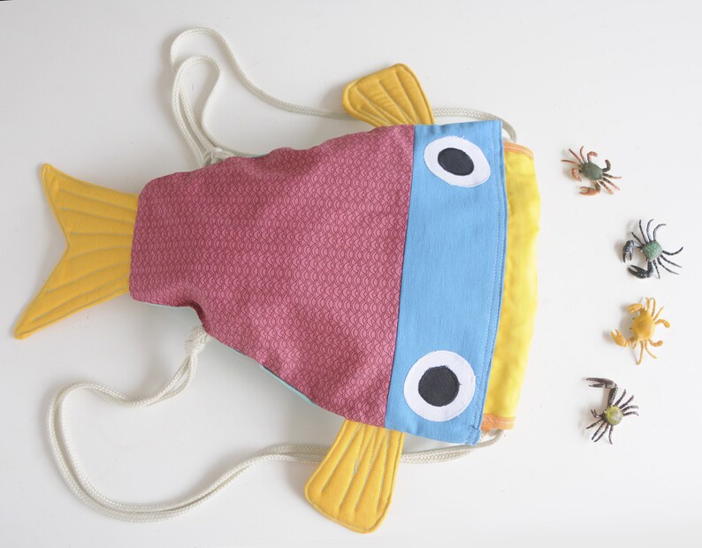 String Backpack Fish Bag Fish Backpacks Fishtail Bag for Etsy