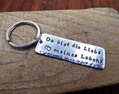 Personalized Love Quote Aluminum Keychain - FREE Shipping - Du bist die Liebe meines Lebens Schlüsselanhänger - You are the Love of my Life