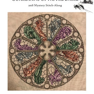 Guardians of Notre Dame Cross Stitch Pattern Instant PDF DOWNLOAD Digital image 1