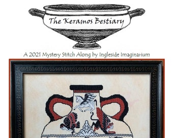 The Keramos Bestiary -  2021 Mystery Stitch Along - Cross Stitch Pattern - INSTANT PDF DOWNLOAD