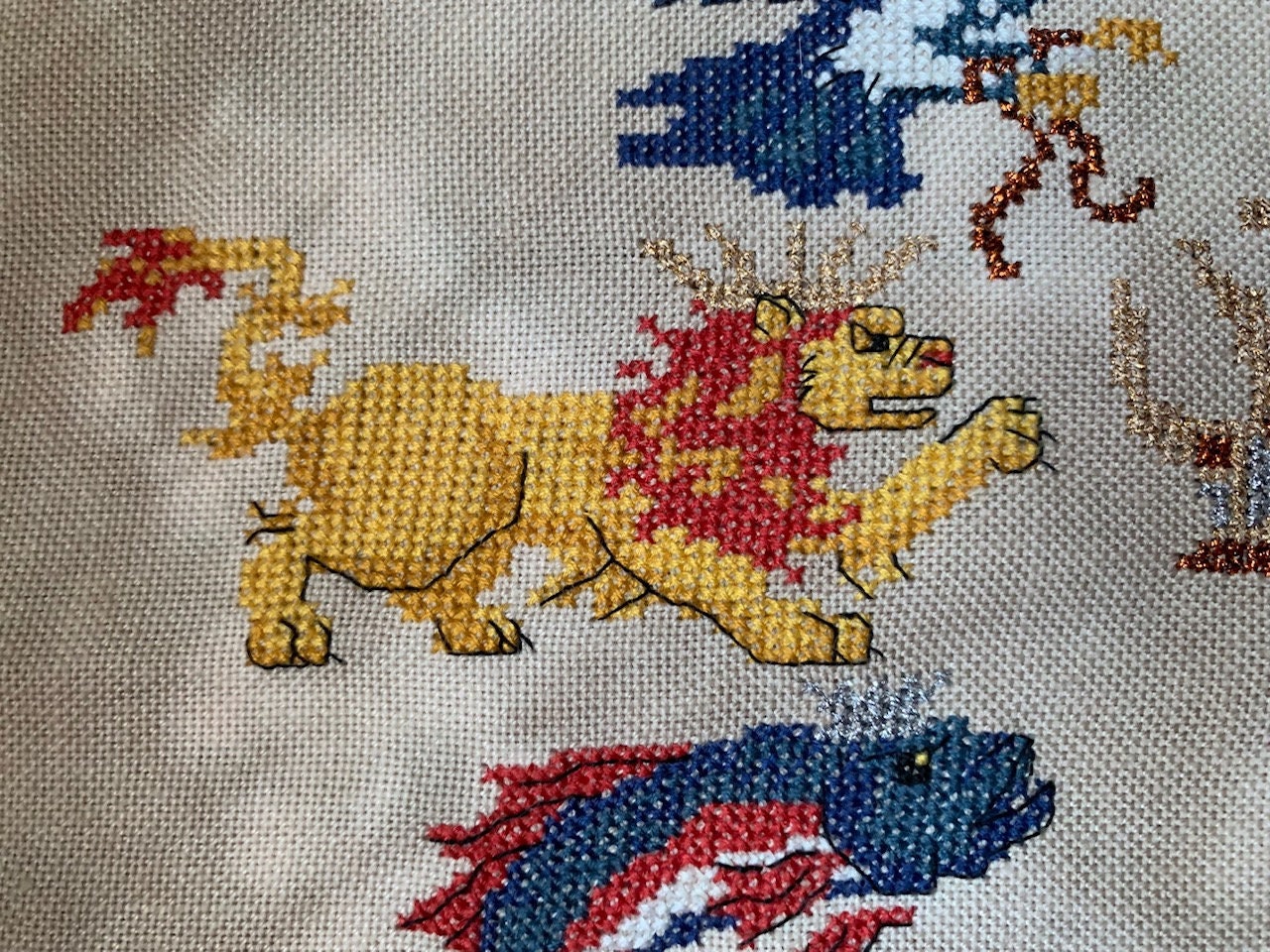 Wizard's Inventory Stitch-along complete Mystery Motif -  Sweden