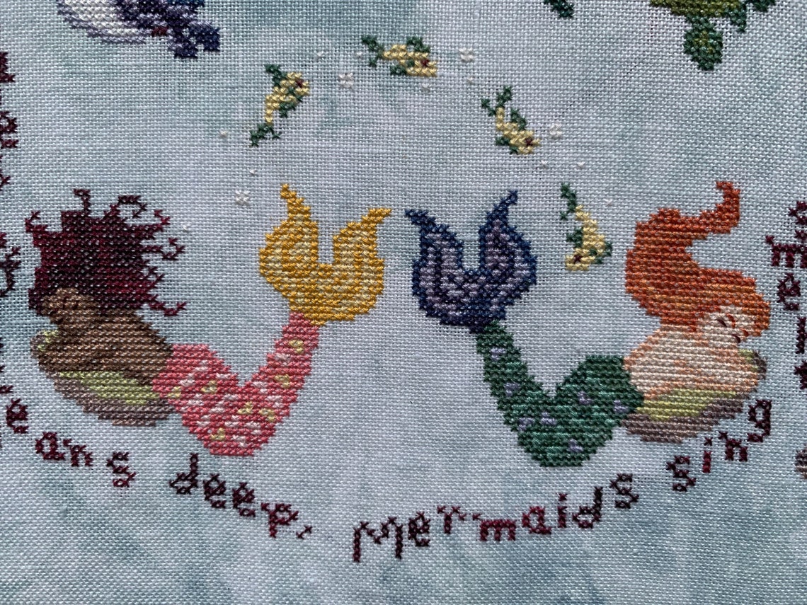 Oceans Deep - Fantasy Mermaid Cross Stitch Pattern - INSTANT PDF ...