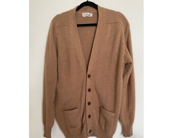 camel hair cardigan