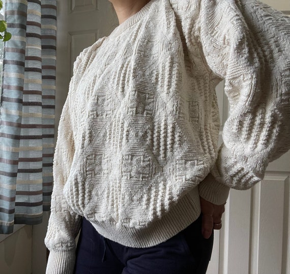 Vintage Grandpa 90s Chunky Sweater - image 7