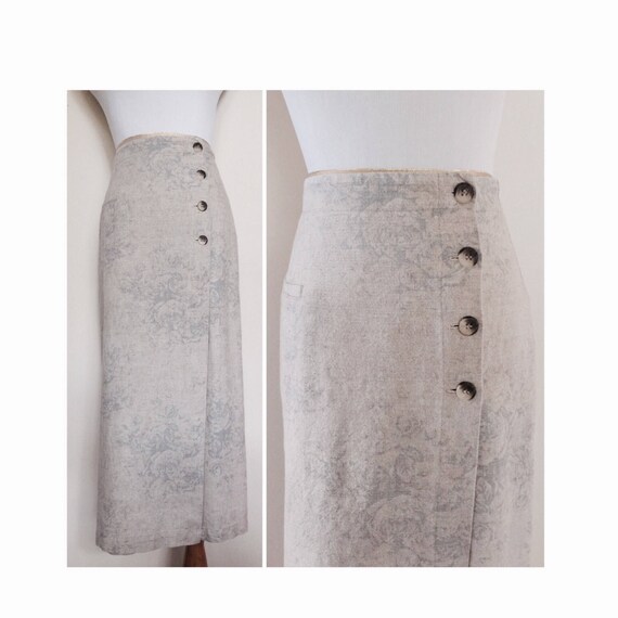 Linen Wrap Skirt