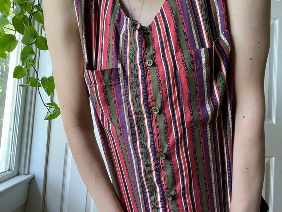 1990s Womens Vintage Vest Blouse - image 8