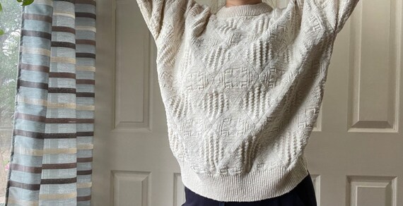 Vintage Grandpa 90s Chunky Sweater - image 5