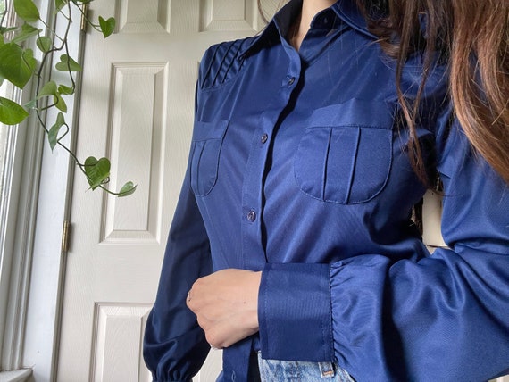 Vintage 70s Womens Blouse - image 5