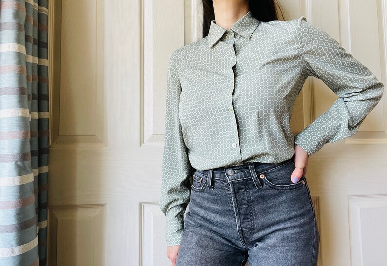 Sage Green Blouse image 2