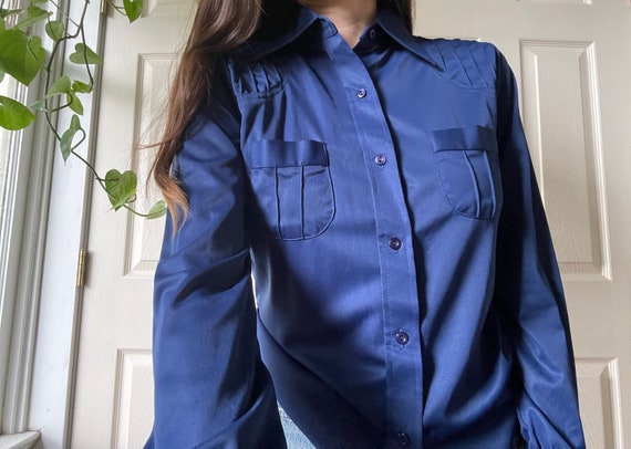 Vintage 70s Womens Blouse - image 1