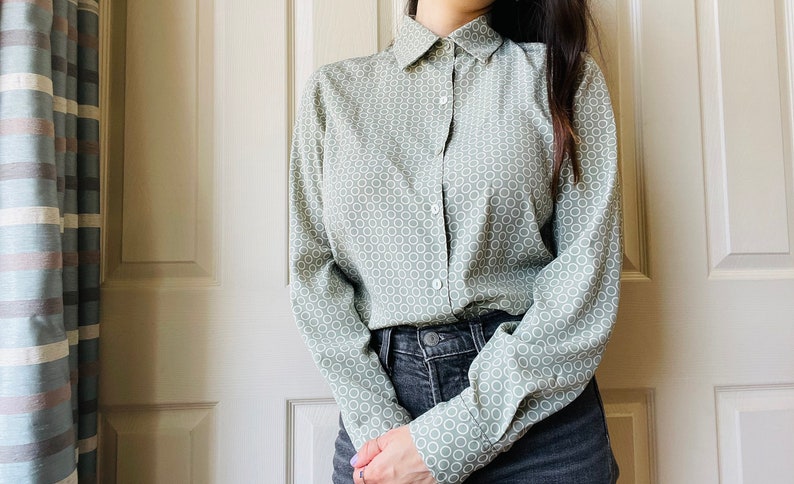 Sage Green Blouse image 4