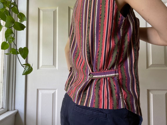 1990s Womens Vintage Vest Blouse - image 9