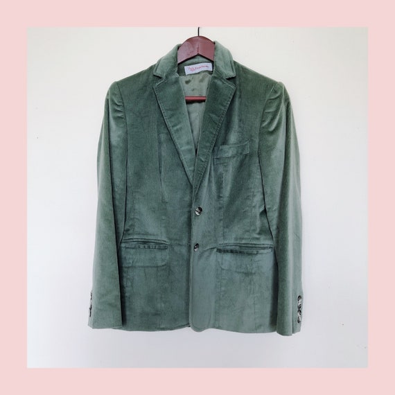 Gorgeous Pistachio Color Pastel Blazer Green Vinta