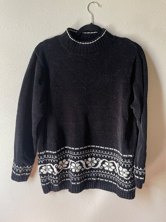 90s Sweater Cottagecore Mockneck