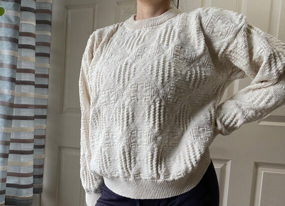 Vintage Grandpa 90s Chunky Sweater - image 3