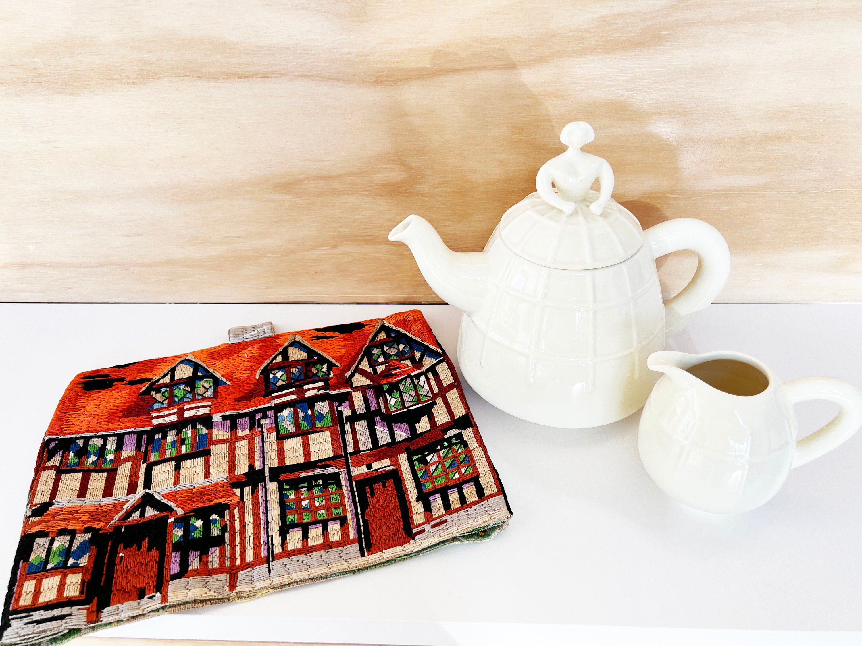 Vintage Tudor House Needlepoint Tea Cozy Etsy