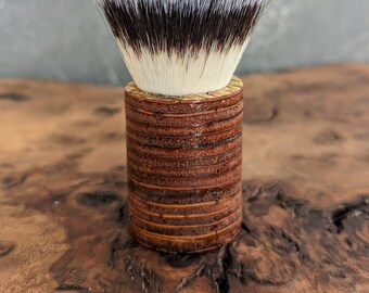 Handmade shaving brush with 26mm synthetic knot