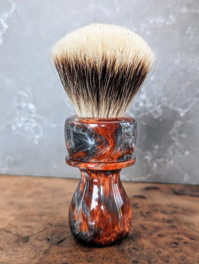 Handmade shaving brush for 26mm knot image 1