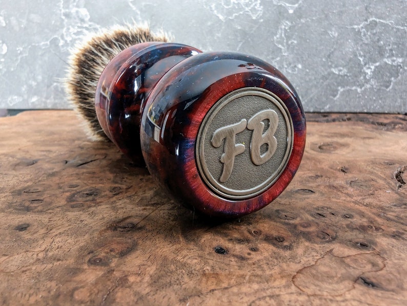 Handmade shaving brush for 26mm knot image 2