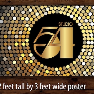Studio 54 Party Poster: Digital Download