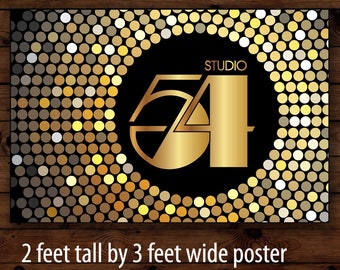 Studio 54 Party Poster: Digital Download