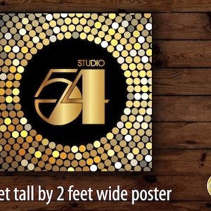 Studio 54 Square Party Poster: Digital Download