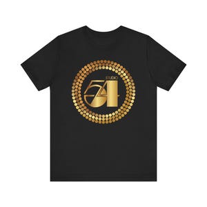 Unisex Gold Studio 54 with Disco Ball Tee
