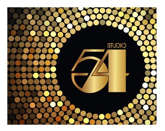 Custom Studio 54 Party Poster/Banner: Birthday, DIY Digital Download