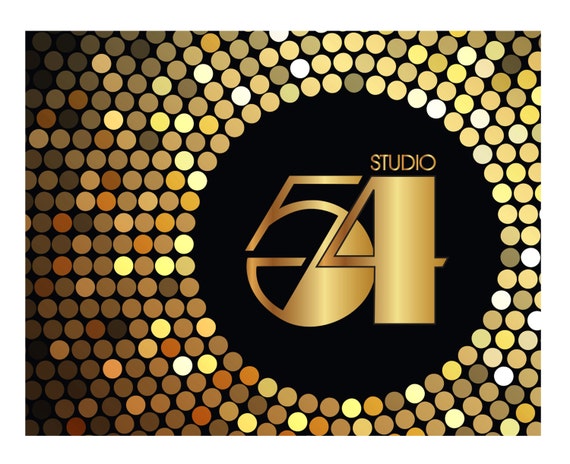 Custom Studio 54 Party Poster Banner Birthday Diy Digital Etsy