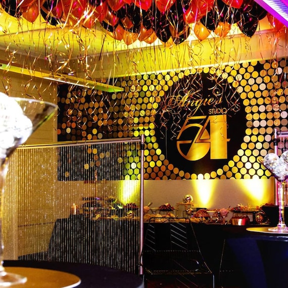 Custom Studio 54 Party Poster Banner Birthday Diy Digital Etsy