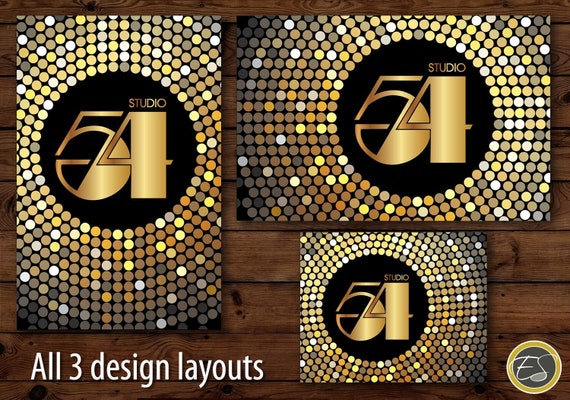 Studio 54 Party Posters and Sign: Digital Download - Etsy