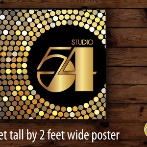 Studio 54 Square Party Poster: Digital Download