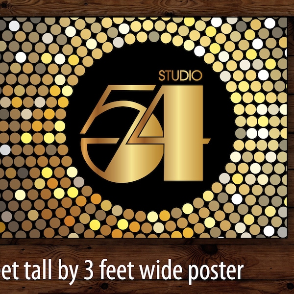 Studio 54 Party Poster: Digital Download