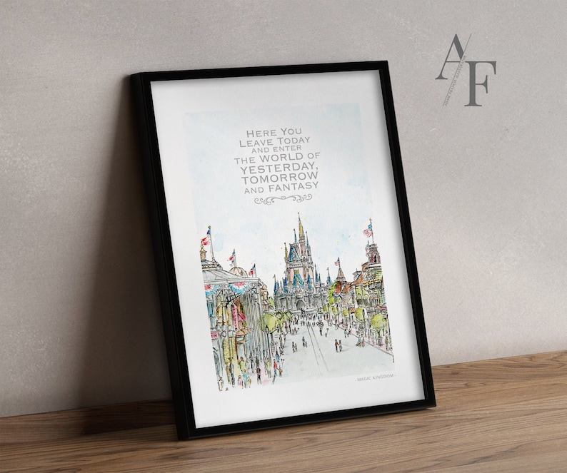 Disney World Main Street artwork