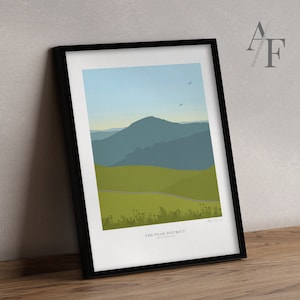 SHUTLINGSLOE Illustrated Prints | A great gift for those who walk, cycle, climb and enjoy the Peak District National Park
