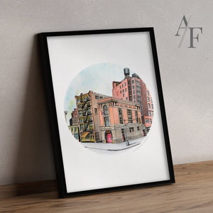 Ghostbusters, 8 Haken & Leiter Feuerwehrhaus | Drucke von meiner detaillierten Illustration erhältlich | Geisterjäger und Feuerwehrmann Geschenk.