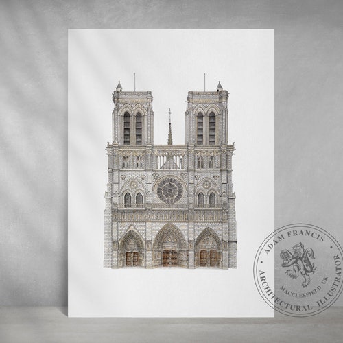Notre Dame Cathedral Our Lady of Paris. Prints of My Very - Etsy