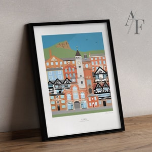 LAUCH Kunstdruck | Drucke erhältlich von meiner sehr detaillierten und akkuraten Grafik-LEEK-Illustration. Tolles Lauch, Staffordshire Geschenk!