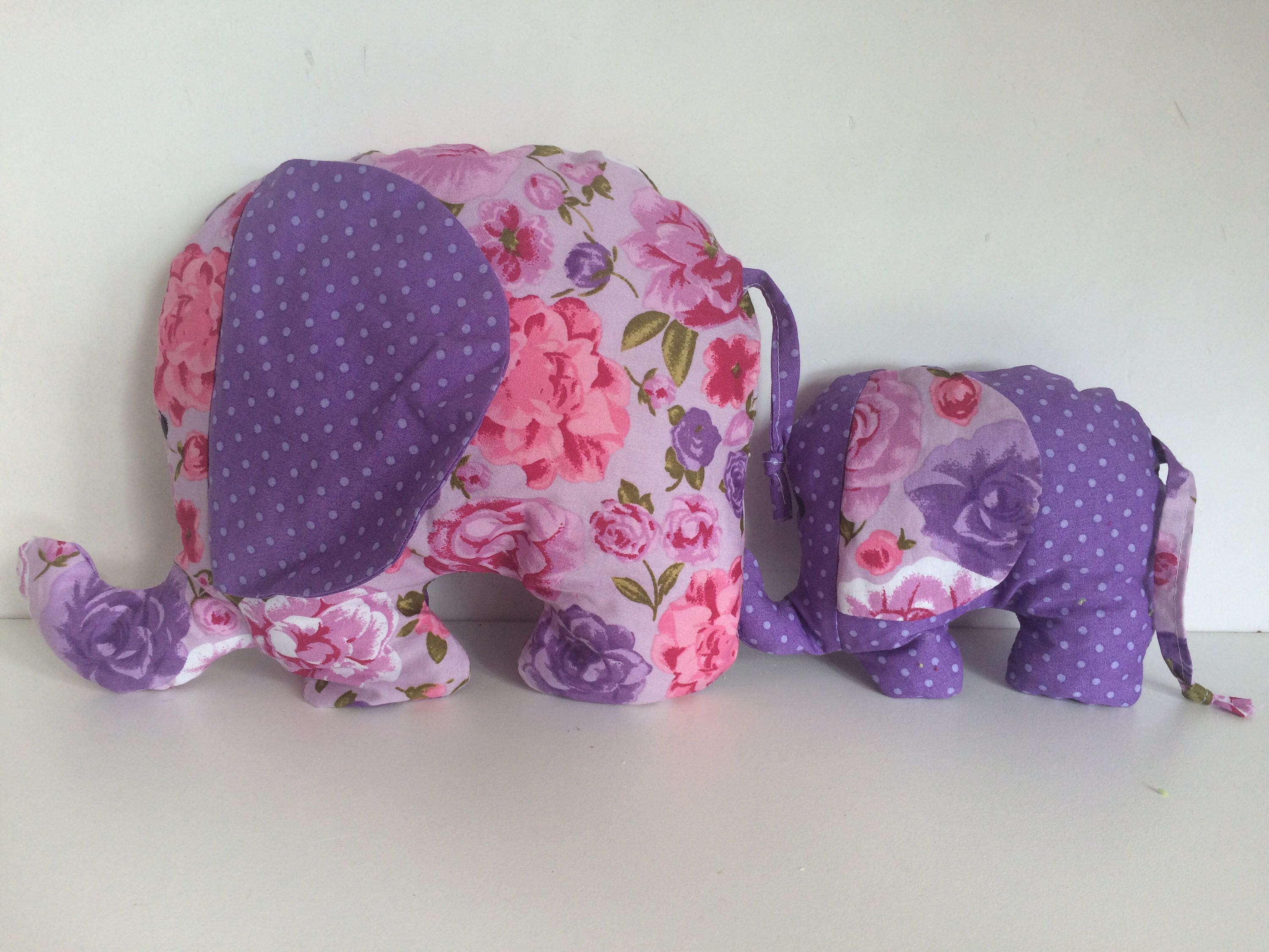 Plush mom and baby elephanthugstuffed animalkids giftbaby Etsy