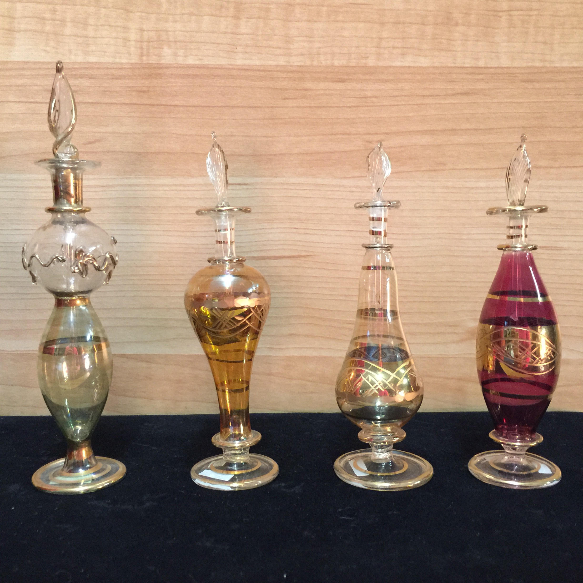 Egyptian glass perfume bottles