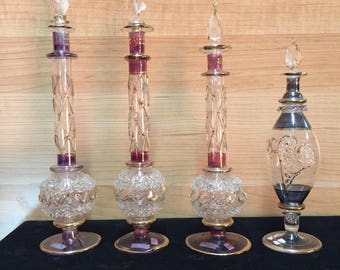 Egyptian glass perfume bottles