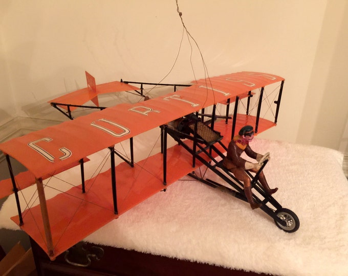 1960 Thimble Drome Engine Powered Cox 1911 Curtiss Pusher vintage Etsy