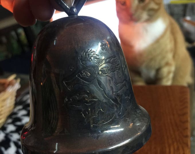 1970s Christmas Silver Bell