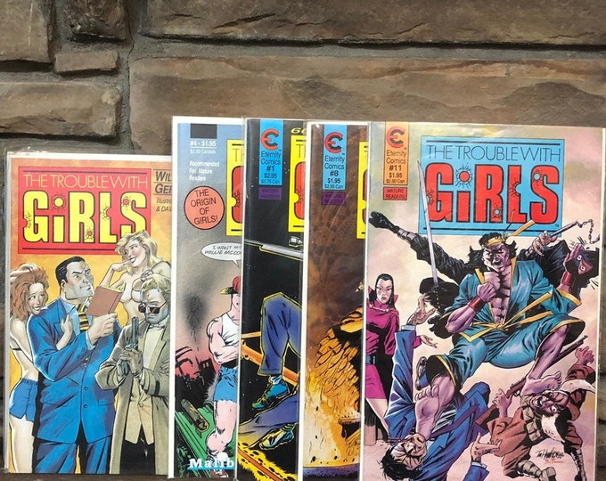 1987 1988 The Trouble with Girls *Mature* comics