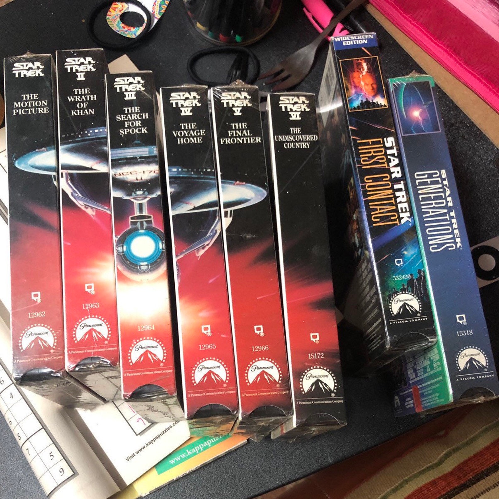 1990's Star Trek VHS Collection Set of 8 Etsy