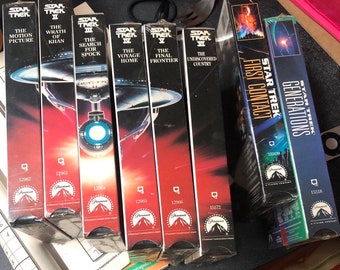 1990's Star Trek VHS Collection - set of 8
