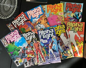 1985 Alpha Flight #21-29 (9 books)