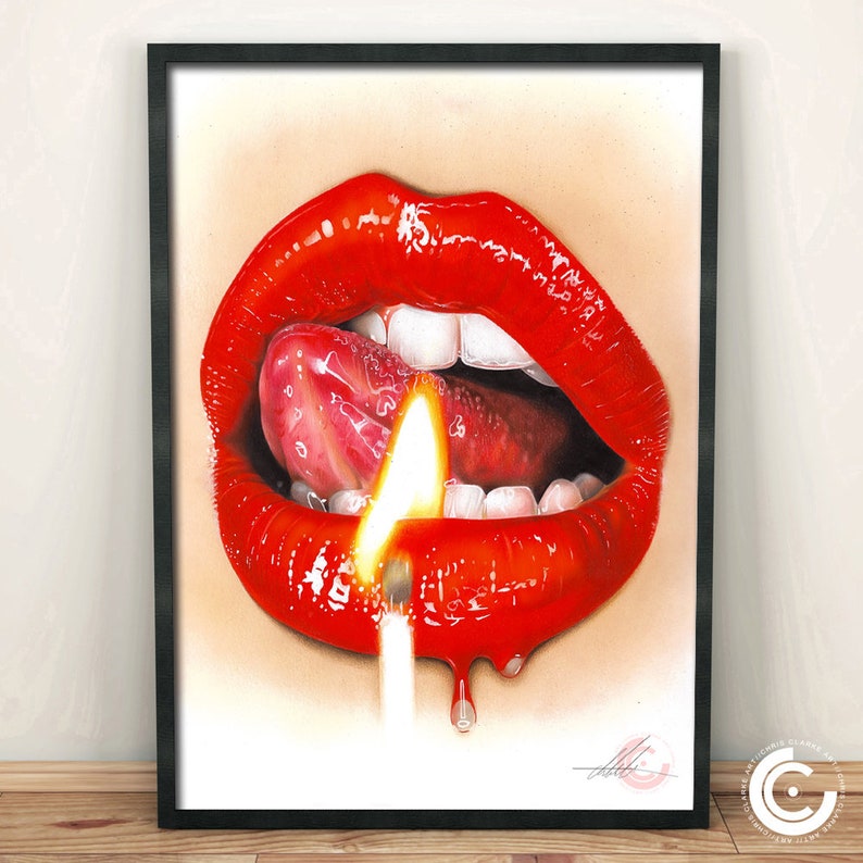 Hot Lips Limited Edition Print