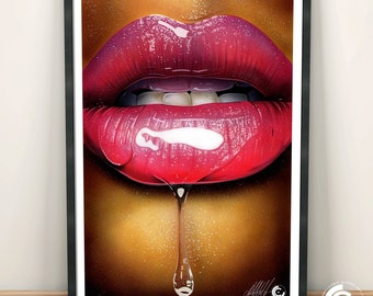 Glossy Lips Limited Edition Print