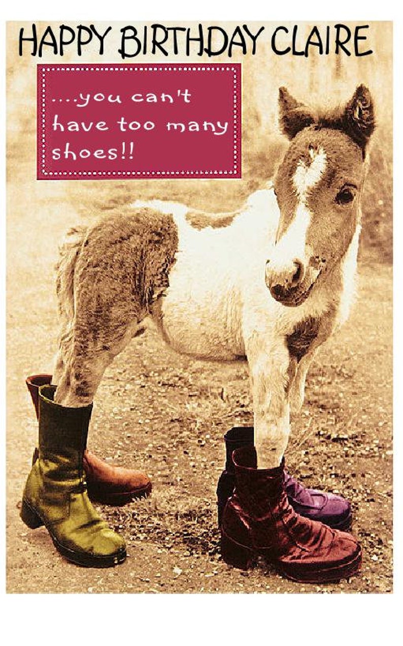 Donkeys Birthday Customised Card